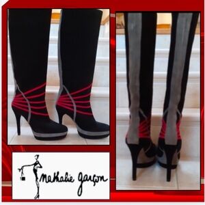 Nathalie,Garçon Heeled Boots,Spanish Vented,Size 38 N,Excellent Cond.,Firm Price